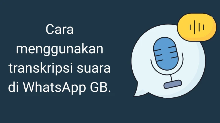 Transkripsi Suara di GB WhatsApp